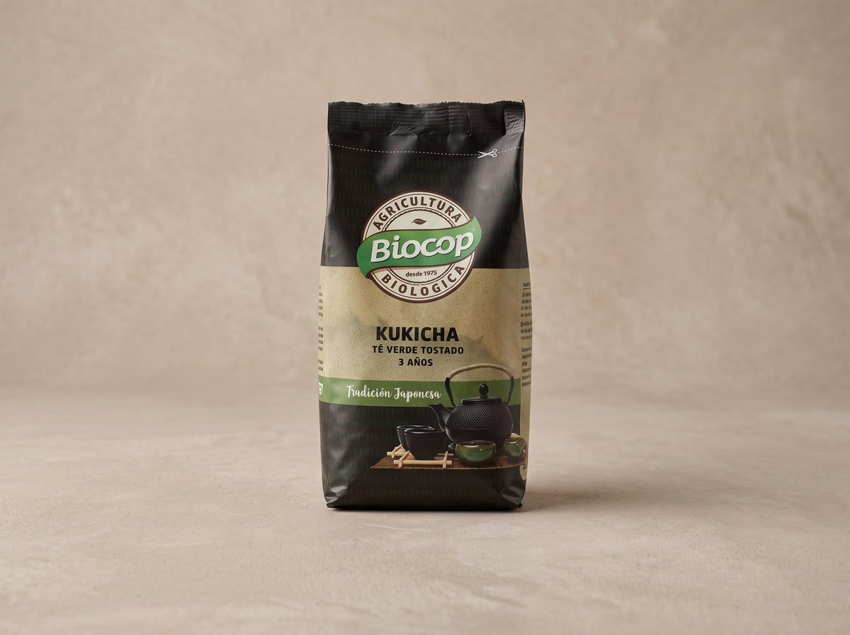té verde tostado kukicha bio